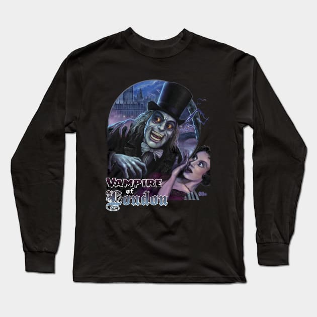 Vampire of London Long Sleeve T-Shirt by monstermangraphic